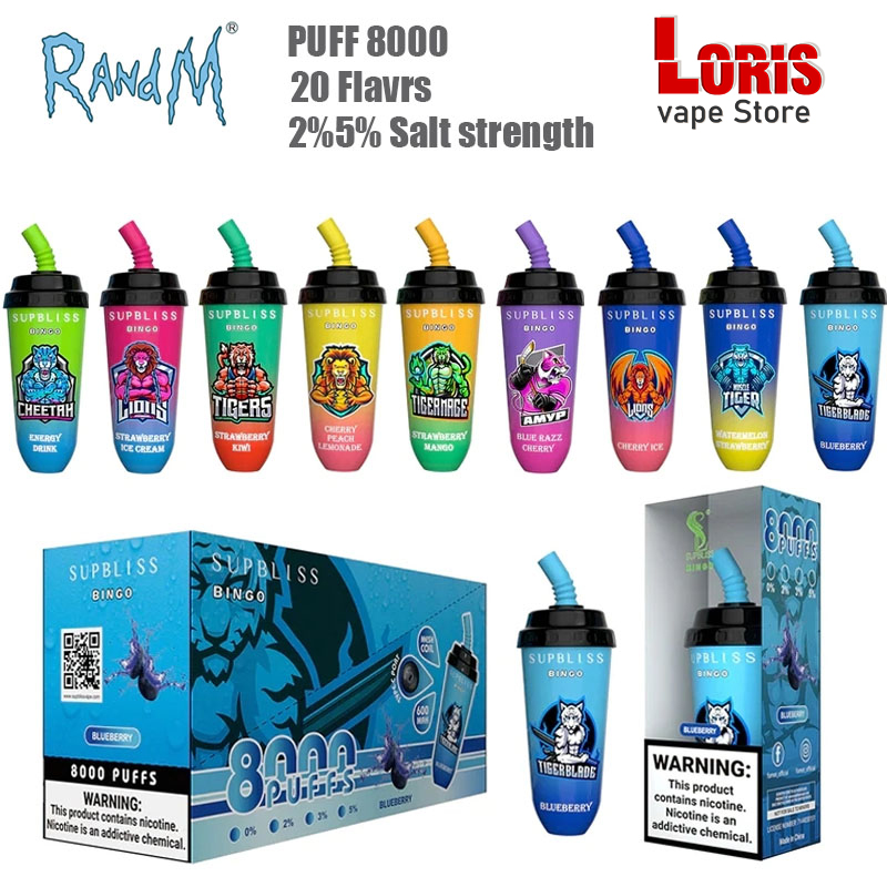Original E Cigarette Supbliss Bingo 8000 Puff 600mah Battery 16Ml Prefilled Cartridge Mesh Coil Randm Mini vape Cup PUFFS 8000
Original E Cigarette Supbliss Bingo 8000 Puff 600mah Battery 16Ml Prefilled Cartridge Mesh Coil Randm Mini vape Cup PUFFS 8000