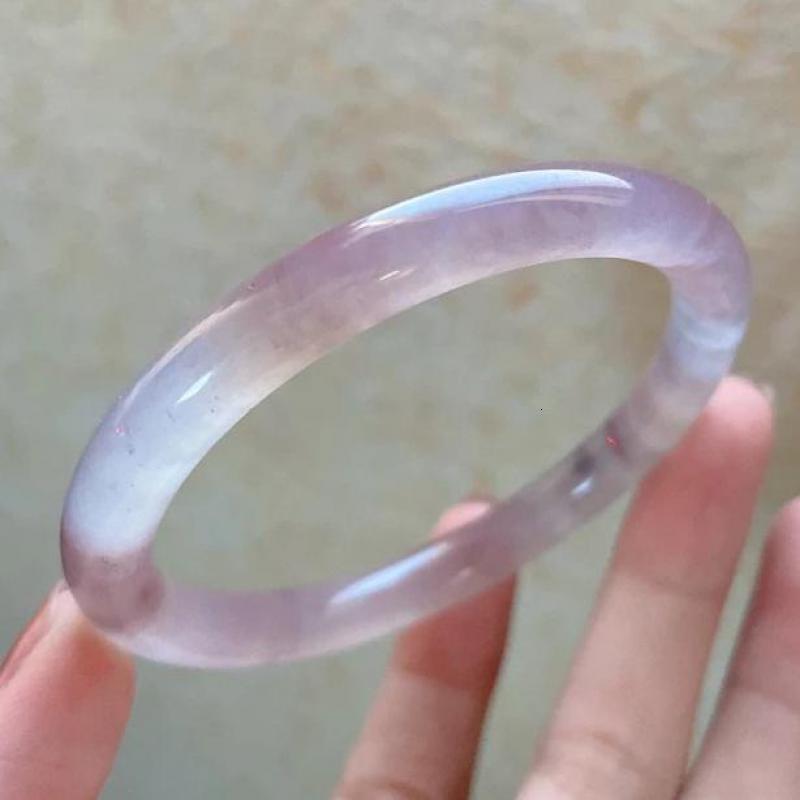 Bangle Genuine Jade Bracelet Women's Exquisite Jewelry Accessories Genuine Chinese Soft Jade Bracelet Circular Bracelet Gifts for Girlfriends and