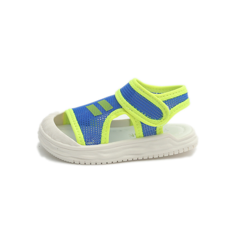Sandals Summer Baby Boys Girls Stripes Breathable Anti-Slip Bordered Sandals Super Cool Platform Soft Soled Beach Shoes Kids F05302 230515