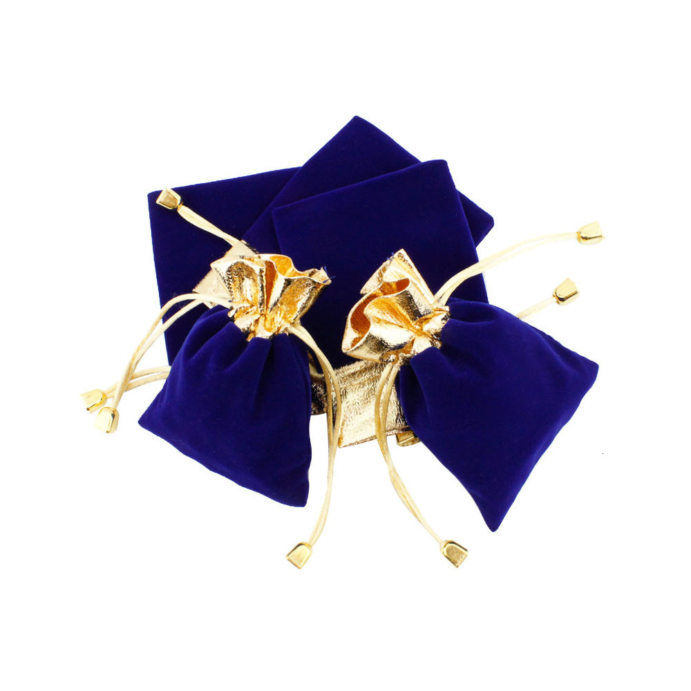 Jewelry Pouches Bags 50PcsLot Multi Size Elegant Red Velvet Pouch Gift Drawstring Pocket Bag Wedding Candy Jewlery Packing bag Can Customized 230512