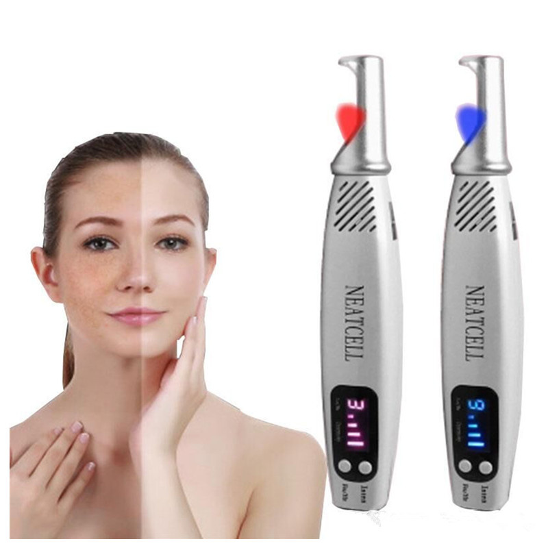 Hand-held eyebrow wash red blue light laser mole removal Picosecond Laser Pen for sales
