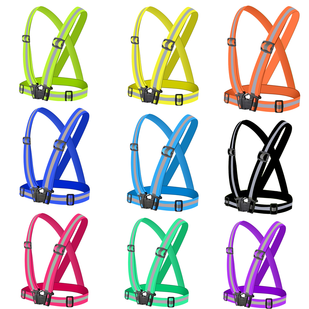 Reflective Safety Vest High Visibility Reflective Running Gear Vest Adjustable Straps for Women Men Outdoor Jogging, Cycling, Walking and Riding