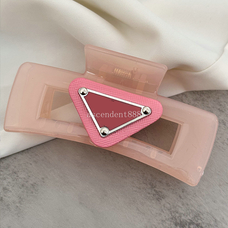 Elegant Large Jelly Cross Shark Clips Plastic Clear Barrette Designer Clip For Women Girl Thick Hair Accessories Free shipping