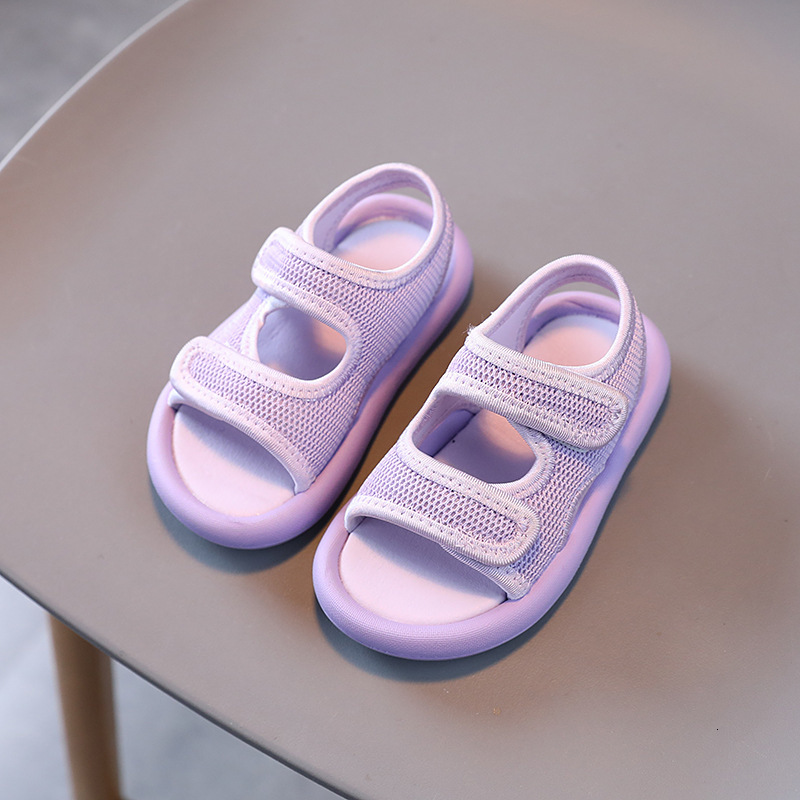 Sandals Candy Color Childrens Sandals Summer Baby Toddler Canvas Sandals Non-slip Boy Girl Sport Kids Sandals Beach Shoe 1-12 Yrs G03274 230515
