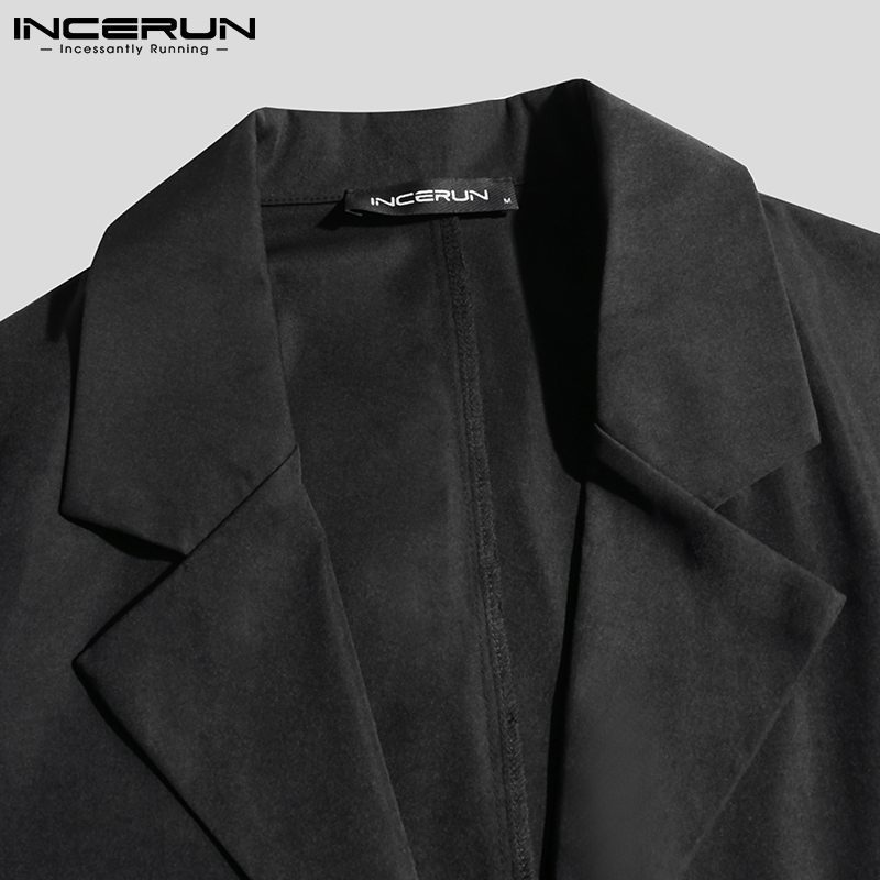 Men's Suits Blazers Men's Sexy Leisure Jumpsuits Male Long Sleeved Breathable Mesh Patchwork Suits Shirt Jumpsuits S-5XL INCERUN Tops 230515