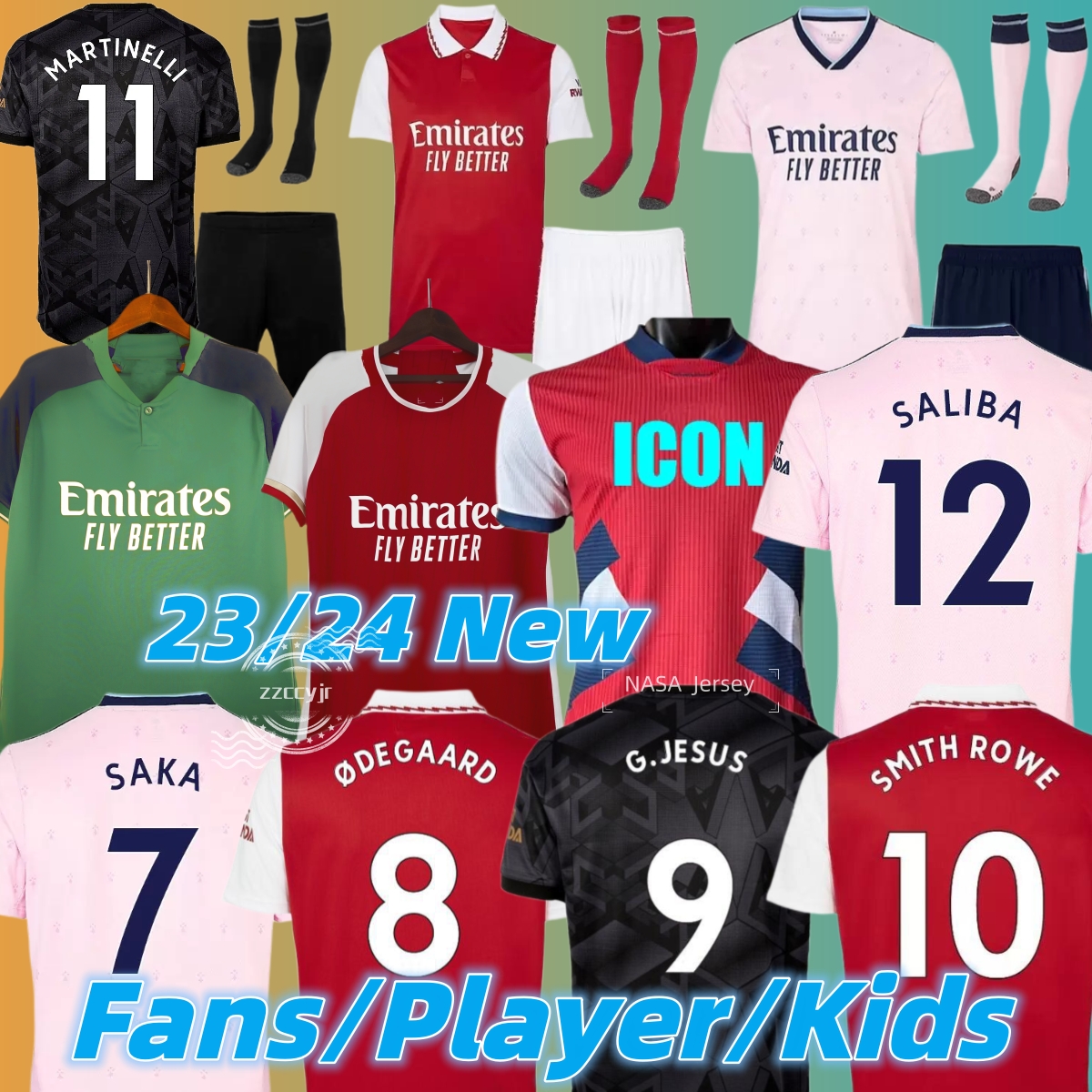 23 24 SAKA G.JESUS XHAKA Vieira soccer jersey SALIBA Fans Player version ODEGAARD NKETIAH MARTINELLI TIERNEY 2023 football shirts Men Kids sets uniforms, 22 23 third adult
23 24 SAKA G.JESUS XHAKA Vieira soccer jersey SALIBA Fans Player version ODEGAARD NKETIAH MARTINELLI TIERNEY 2023 football shirts Men Kids sets uniforms, 22 23 third adult