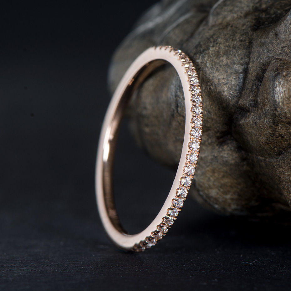 Solitaire Ring Kuololit 585 14K 10K Pure Gold 100% Molten Silicone Ring Suitable for Women 100% Glove Matching Semi Eternal Wedding Band Engagement 23