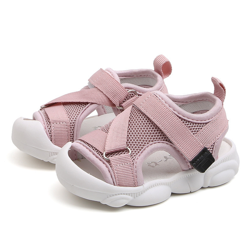 Sandals summer children sandals baby solid soft bottom barefoot sandals boys girls anti-kick foot protection shoes 230515