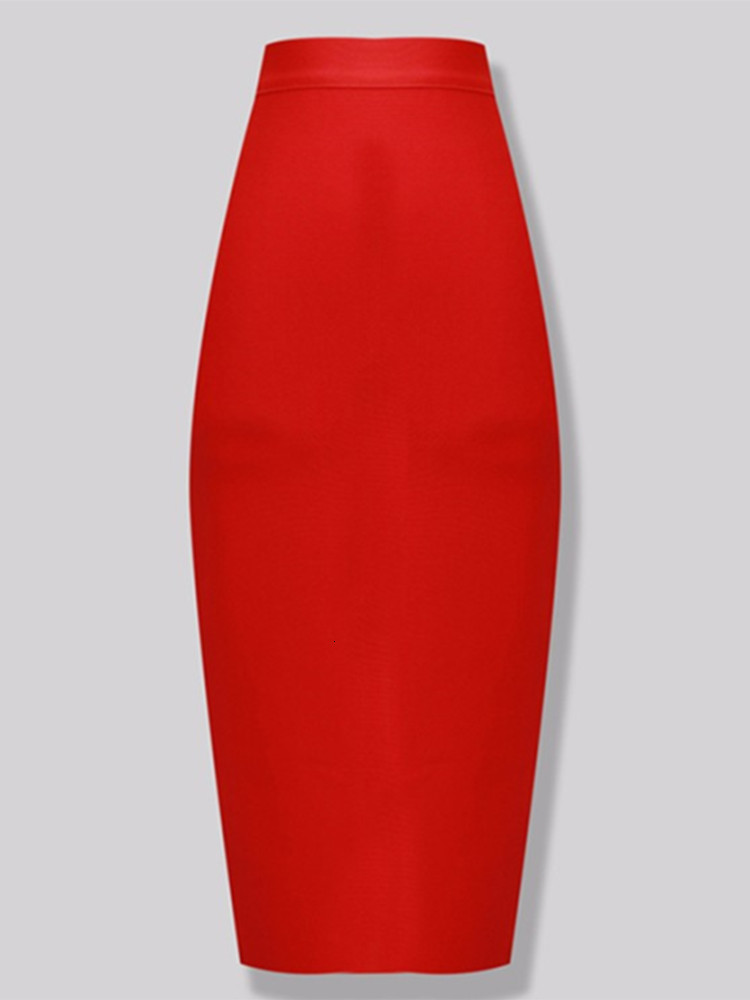 Skirts 13 Colors Fashion Women Sexy Pink Yellow Bandage Skirt Elastic Elegant Pencil Skirts 78cm 230515
