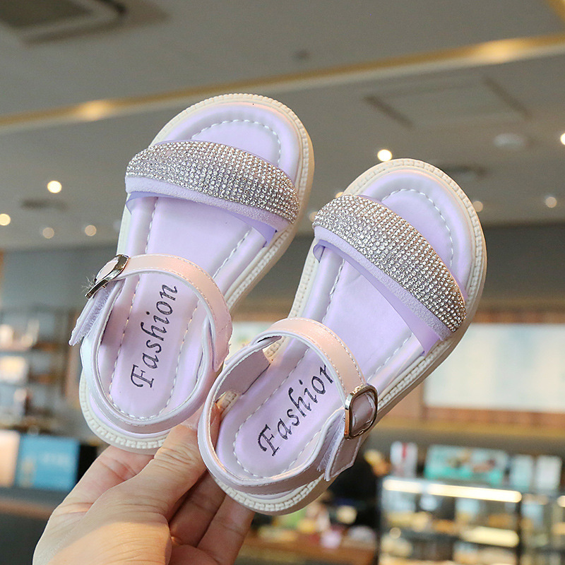 Sandals Girls Sandals Children Summer Bling Sandals Princess Fashion Shoes Baby Cute Breathable Sandals 230515