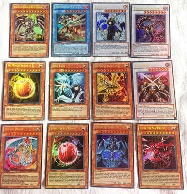 Card Games 100PCS Yu Gi Oh Japanese Anime 100 Different English Card Wing Dragon Giant Soldier Sky Dragon Flash Card Kids Toy Gift