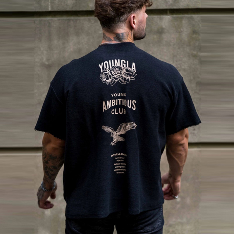 Mens TShirts Vintage Graphic Printed T Shirt Spring Summer Casual Loose O Neck Short Sleeve Tee For Men Clothes Fashion Streetwear 230512
