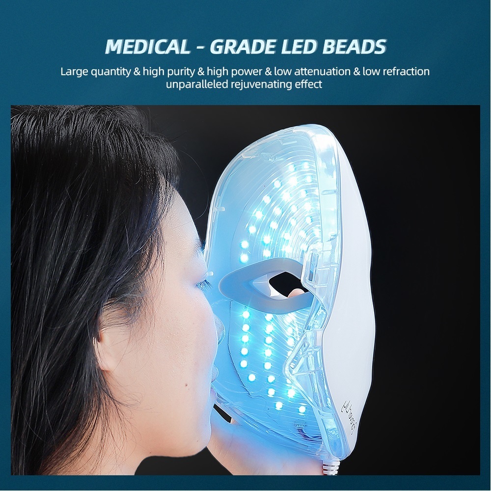 Face Care Devices Foreverlily Minimalism 7 Colors LED Mask Pon Therapy AntiAcne Wrinkle Removal Skin Rejuvenation Tools 230512