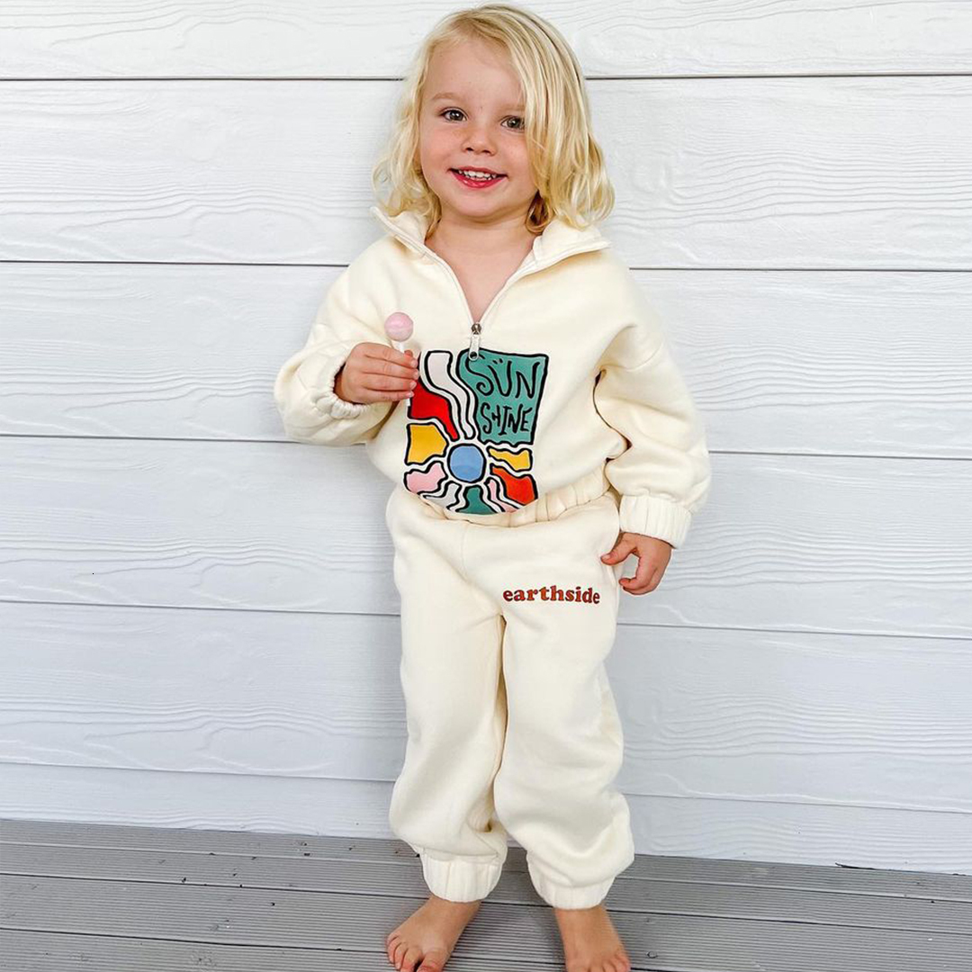 Clothing Sets Winter Warm Boys Thicken HalfZip Fleece Jacket Pant Baby Boy Tracksuit Kids Clothes Toddler Girl Outfit 230512