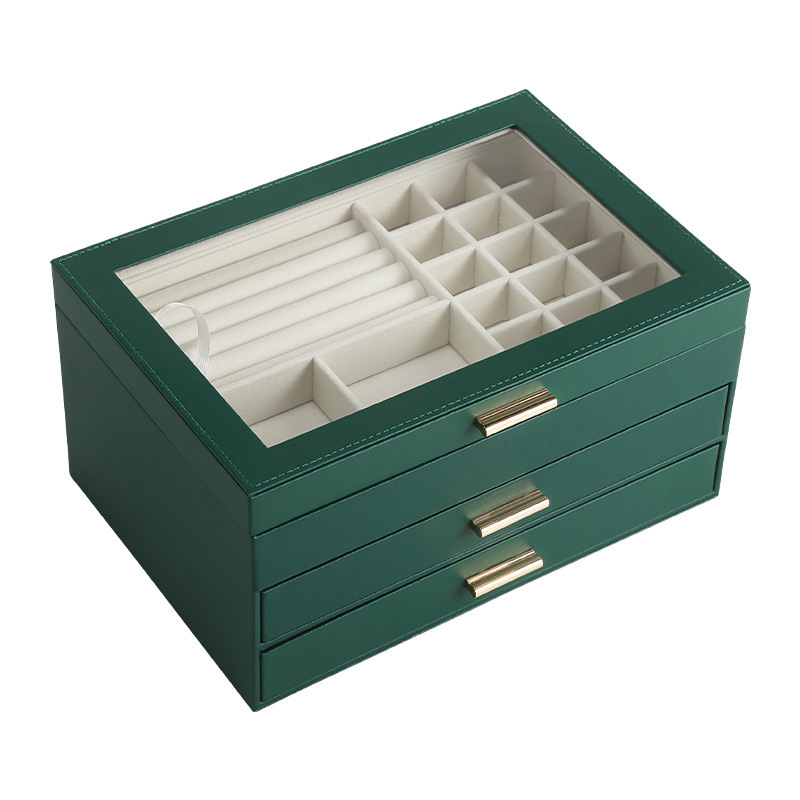 Jewelry Boxes Size SML Jewelry Organizer Display Travel Jewellery Case Boxes Travel Portable Jewelry Box PU Storage Organizer Earring Holder 230512