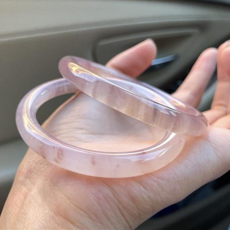 Bangle Genuine Jade Bracelet Women's Exquisite Jewelry Accessories Genuine Chinese Soft Jade Bracelet Circular Bracelet Gifts for Girlfriends and