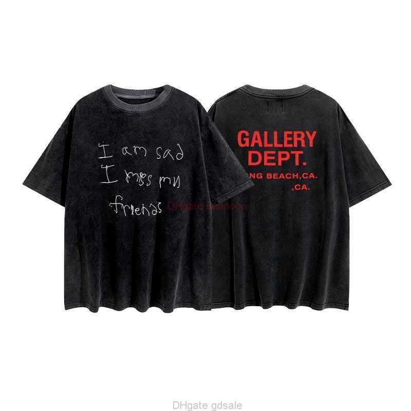 Designer Fashion Clothing Tees Tshirt Galleryes Depts Summer Graffiti Letter Print Short Sleeve High Street Washed Used Cotton Tshirts for Men Women Luxury Casual T, Wash water black
Designer Fashion Clothing Tees Tshirt Galleryes Depts Summer Graffiti Letter Print Short Sleeve High Street Washed Used Cotton Tshirts for Men Women Luxury Casual T, Wash water black
