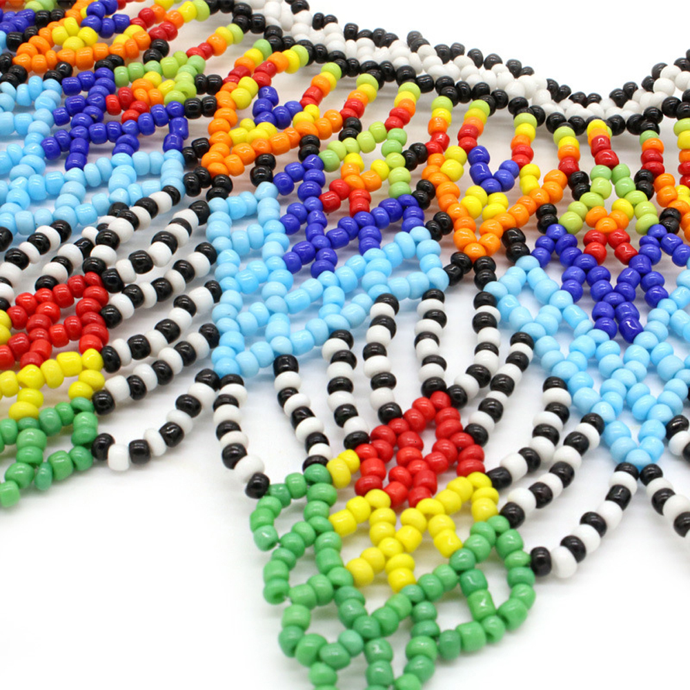 Pendant Necklaces African Tribal Ethnic Colorful Bead Necklace Bohemia Indian Bride Bib Necklace Egypt Nigeria Statement Necklace Jewelry 230512