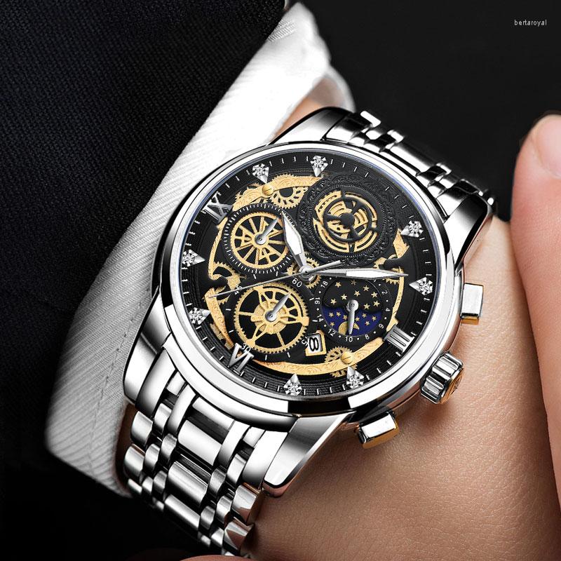 Wristwatches Luxury GOLD Men's Watches 2023 Quartz Watch Top Brand Big Dial Business Male Clock Waterproof Luminous Date Steel Men, 394540 full black
Wristwatches Luxury GOLD Men's Watches 2023 Quartz Watch Top Brand Big Dial Business Male Clock Waterproof Luminous Date Steel Men, 394540 full black