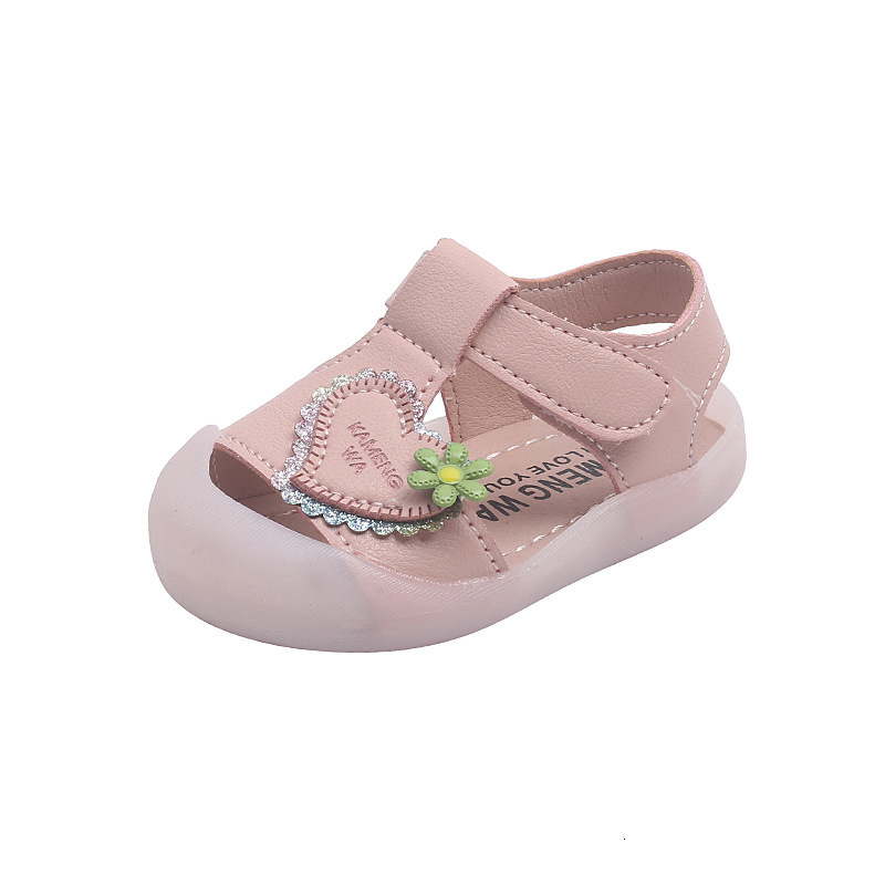 Sandals Infant Girls Sandals Summer Baby Shoes Cute Flower Princess Shoes Toddler Kid Children Sandal Soft Walking Shoes Girl F01282 230515