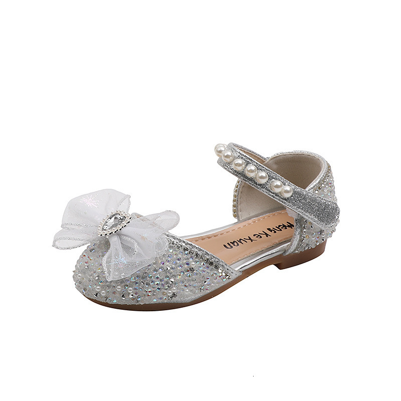 Sandals Spring Kids Shoes Summer Children's Pearl Bow Girl Princess Sandals Fashion Baby Non-slip Sandals H795 230515
