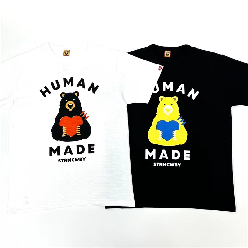 2023ss Cartoon T-shirts Men Women 1 Quality T Shirt Tees, Black