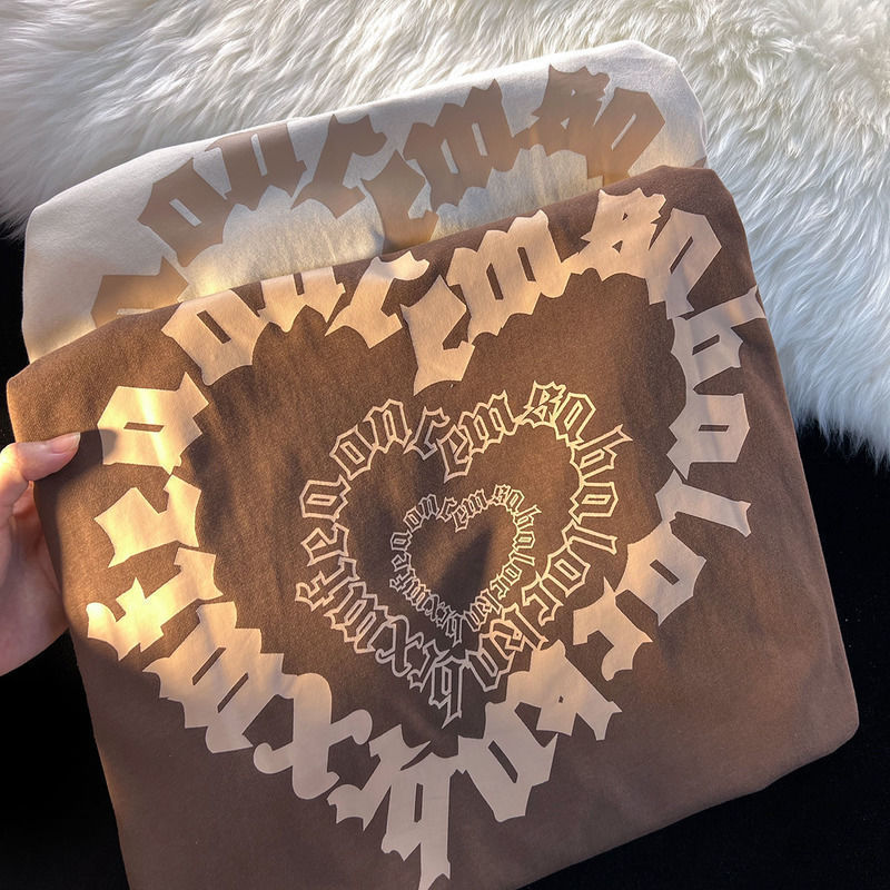 Mens TShirts American vintage short sleeve Tshirt men and women ins fashion student couple style loose half top y2k 230512