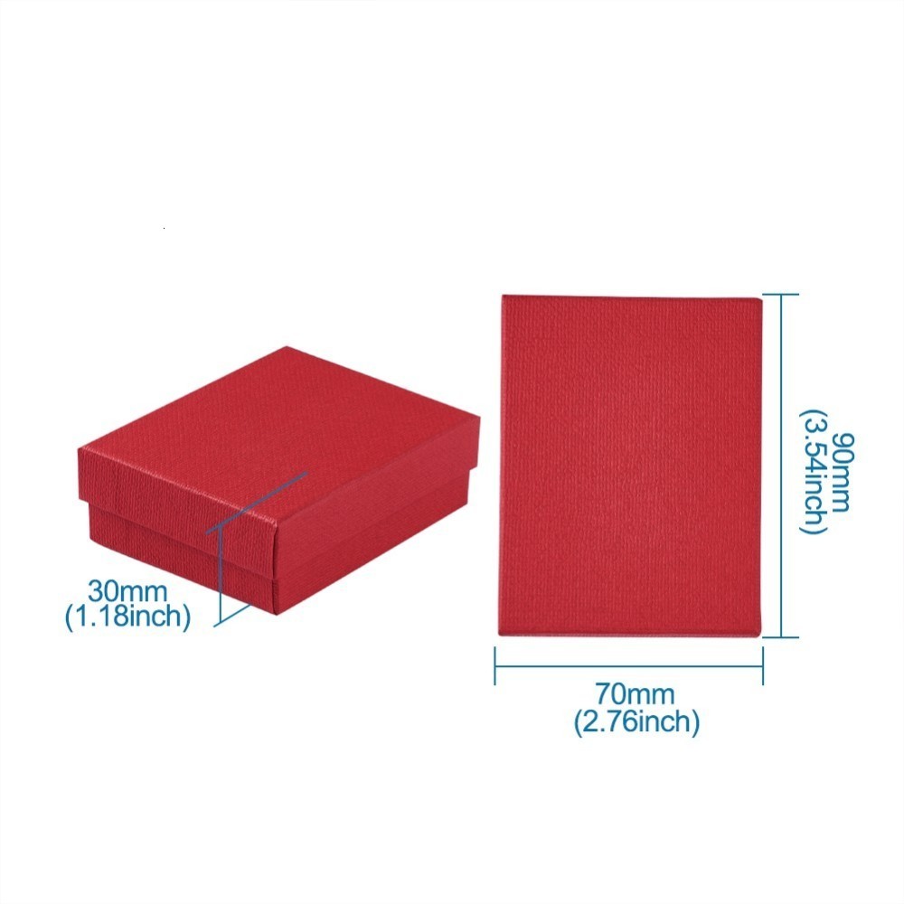 Jewelry Boxes 12pcs Cardboard Jewelry Box Packaging For Ring Necklace Bracelets Bangles Cases Boxes With Sponge Inside Rectangle MultColour 230512