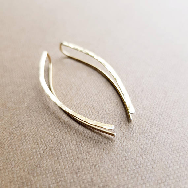 Ear Cuff 30MM 925 Silver Climbing Hammer Earrings Gold Filled Handmade Orbelen Minimalist Pendant Brincos Boho Women's Earrings 230512