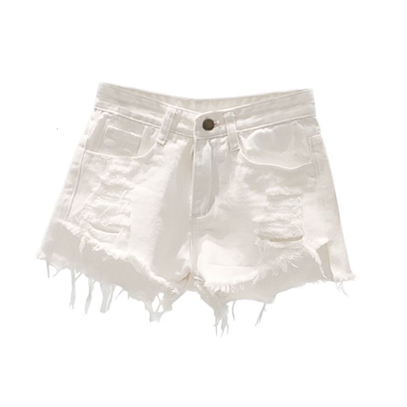 Women's Shorts Shorts Women Loose High Waist Ripped White Denim Shorts Women's Summer Ropa Mujer 230515