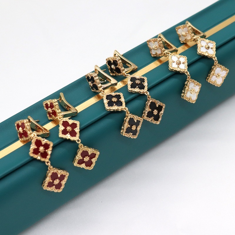 Dangle Chandelier 3 Flowers Sea Shell Enamel Multi Color Clover Earring Dangle Delicate Girl Ladies Cherry Blossom Shaped Earring Jewelry Gift 230515
Dangle Chandelier 3 Flowers Sea Shell Enamel Multi Color Clover Earring Dangle Delicate Girl Ladies Cherry Blossom Shaped Earring Jewelry Gift 230515