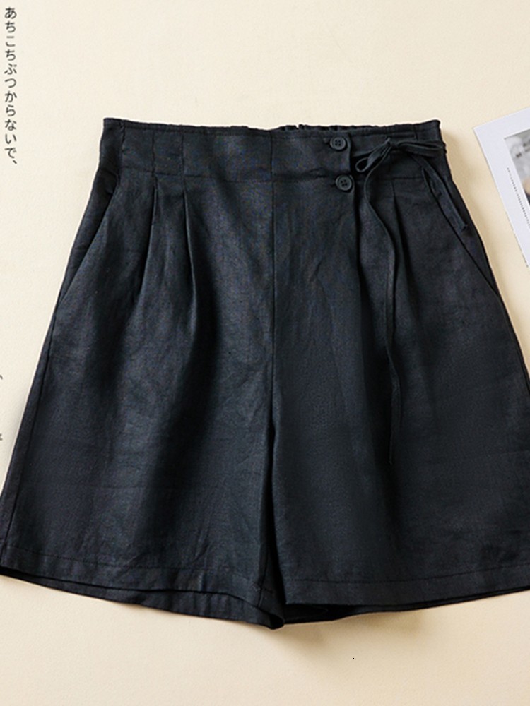 Women's Shorts Women Casual Short Pants Arrival Summer Vintage Style Solid Color Loose Comfortable Female Cotton Linen Shorts B2438 230515