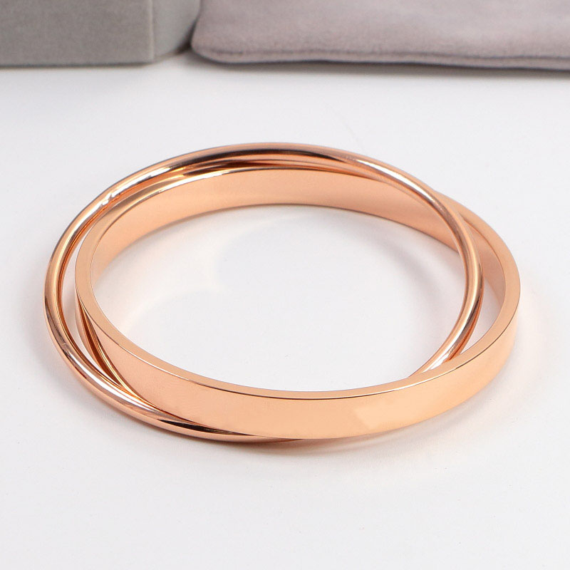 Double Ring Gold Bangle Women Oval Geometry Bracelets Double Ring Bracelet Hollow Simple Jewelry
Double Ring Gold Bangle Women Oval Geometry Bracelets Double Ring Bracelet Hollow Simple Jewelry