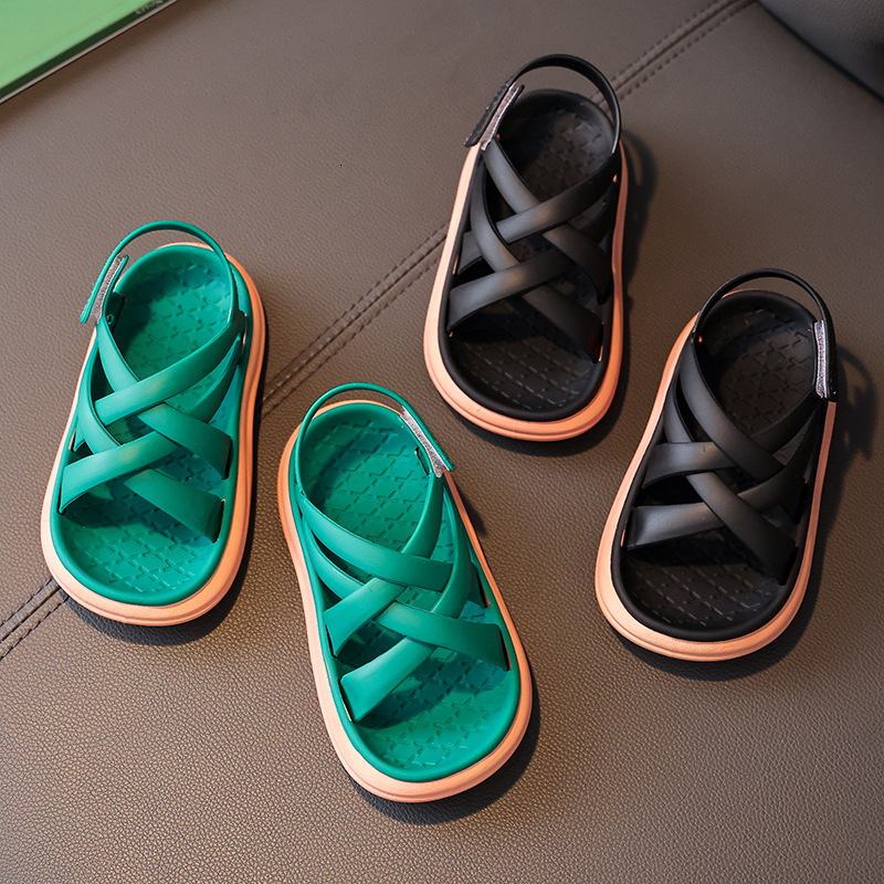 Sandals Girls Sandals Fashion Cut-Outs Breathable Princess Shoes Baby Summer Outdoor Beach Sandals Kids 2-9 Years Chaussure Enfant Fille 230515