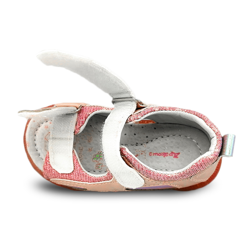 Sandals PU Leather Sequins arch support Orthopedic Girl Sandals back hard Children Shoesinner 13.2-16.2cm antiskid Kids Shoes 230515