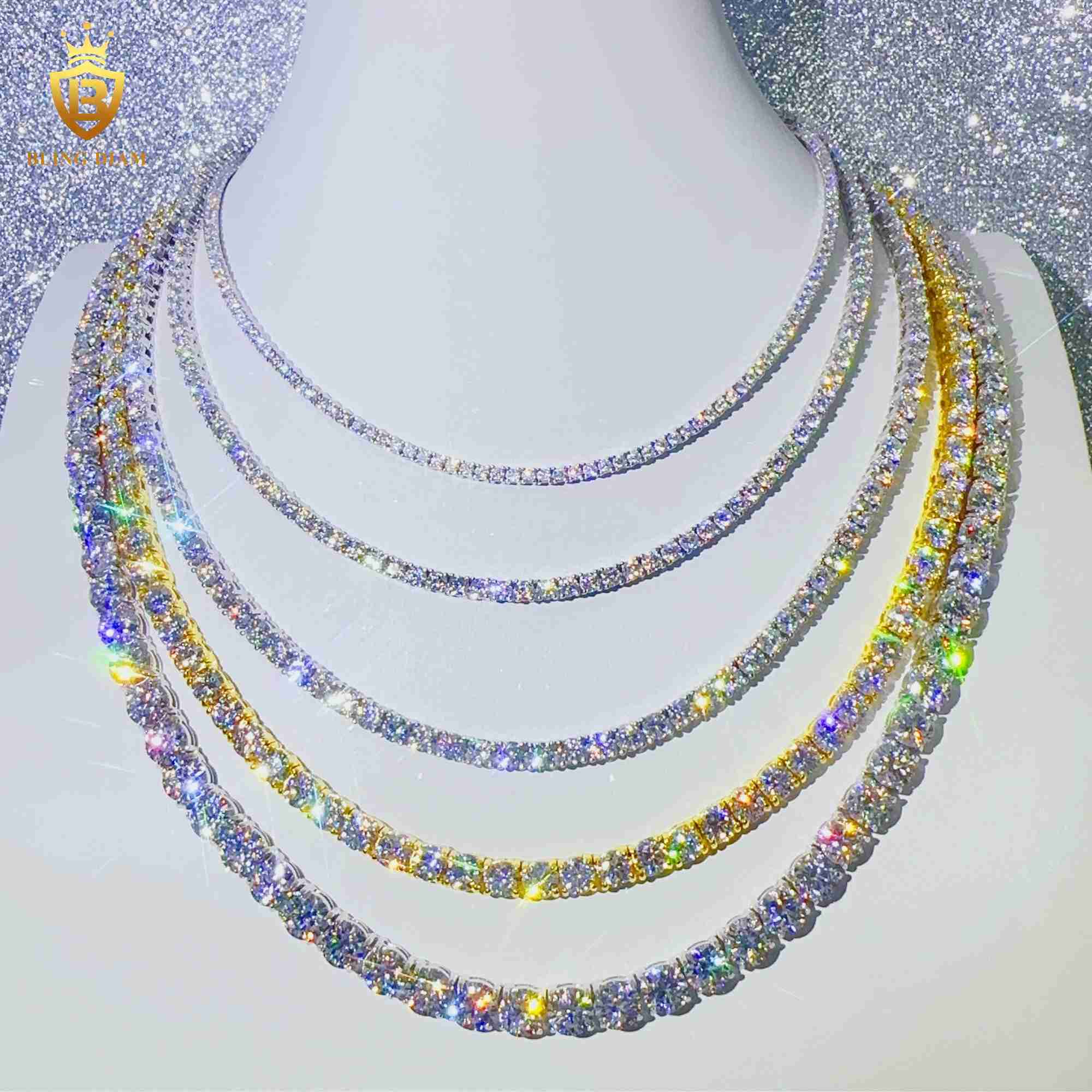 2mm 3mm 4mm 5mm 6.5mm Fine Jewelry Necklace Bracelet 925 Sterling Silver Hiphop Chain Vvs Moissanite Tennis Chain
2mm 3mm 4mm 5mm 6.5mm Fine Jewelry Necklace Bracelet 925 Sterling Silver Hiphop Chain Vvs Moissanite Tennis Chain