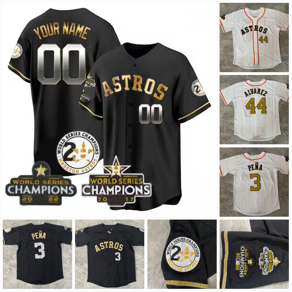 2023 Gold Program World Series Champion Astros Jerseys Jose Altuve Cristian Javier Kyle Tucker Yordan Alvarez Yordan Alvarez Ryan Pressly Yainer Custom Houston, 2023 gold program black youth s-xl
2023 Gold Program World Series Champion Astros Jerseys Jose Altuve Cristian Javier Kyle Tucker Yordan Alvarez Yordan Alvarez Ryan Pressly Yainer Custom Houston, 2023 gold program black youth s-xl