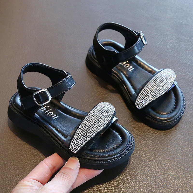 Sandals Girls Sandals Children Summer Bling Sandals Princess Fashion Shoes Baby Cute Breathable Sandals 230515
