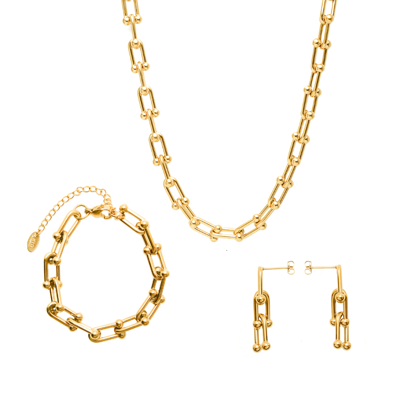 Chokers TOSOKO Stainless Steel Jewelry Horseshoe U-Shaped Necklace Women's Exaggerated Necklace BSP674 230515
Chokers TOSOKO Stainless Steel Jewelry Horseshoe U-Shaped Necklace Women's Exaggerated Necklace BSP674 230515