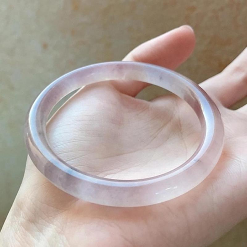 Bangle Genuine Jade Bracelet Women's Exquisite Jewelry Accessories Genuine Chinese Soft Jade Bracelet Circular Bracelet Gifts for Girlfriends and