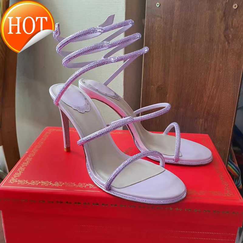 Sandals 2022 margot jewel sandals snake twining elegant Sandal 10cm stiletto High heel RENE CAOVILLA crystal Gold rhinestone dress shoes Silver soles wo, 42
Sandals 2022 margot jewel sandals snake twining elegant Sandal 10cm stiletto High heel RENE CAOVILLA crystal Gold rhinestone dress shoes Silver soles wo, 42