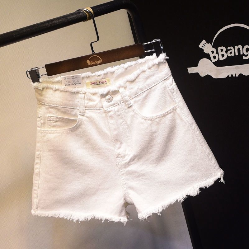 Women's Shorts Shorts Women Loose High Waist Ripped White Denim Shorts Women's Summer Ropa Mujer 230515