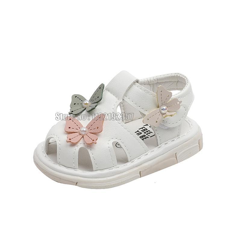 Sandals Princess Butterfly Children Sandals Pu Leather Comfortable Summer Baby Girls Soft Bottom Anti Slip Infant Kids Shoes 230515