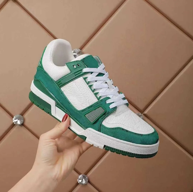 2023 designer Luxurys TRAINER Casual shoes hot for men womens white Natural Green grey Cream Black Burgundy Purple mens sports sneakers trainers DZ091, # 5
2023 designer Luxurys TRAINER Casual shoes hot for men womens white Natural Green grey Cream Black Burgundy Purple mens sports sneakers trainers DZ091, # 5