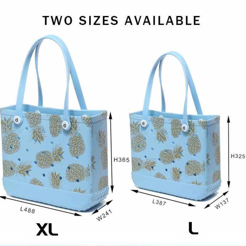 Shopping Bags Rubber Bogg Bag Summer Water Park Waterproof Outdoor Portable Travel Large Organizer Woman Shopping Storage Beach Bogg Bag