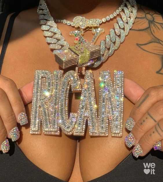 Custom 925 Sterling Silver Gold Plated Hip Hop Iced Out Moissanite Cuban Link Chain