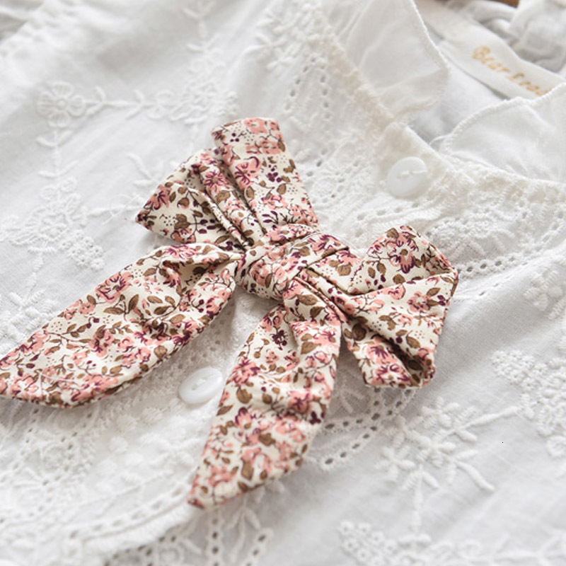 Clothing Sets Bear Leader Summer Casual Children Chiffon Flowers Blue Tshirt Pants Girls Kids Set for 37 Years 230512