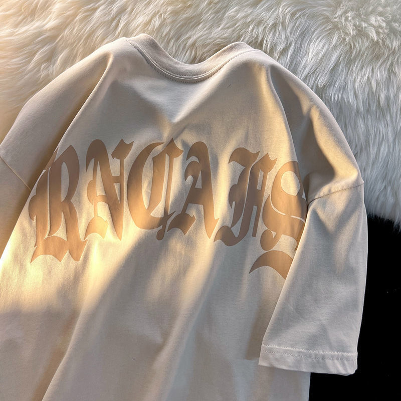 Mens TShirts American vintage short sleeve Tshirt men and women ins fashion student couple style loose half top y2k 230512