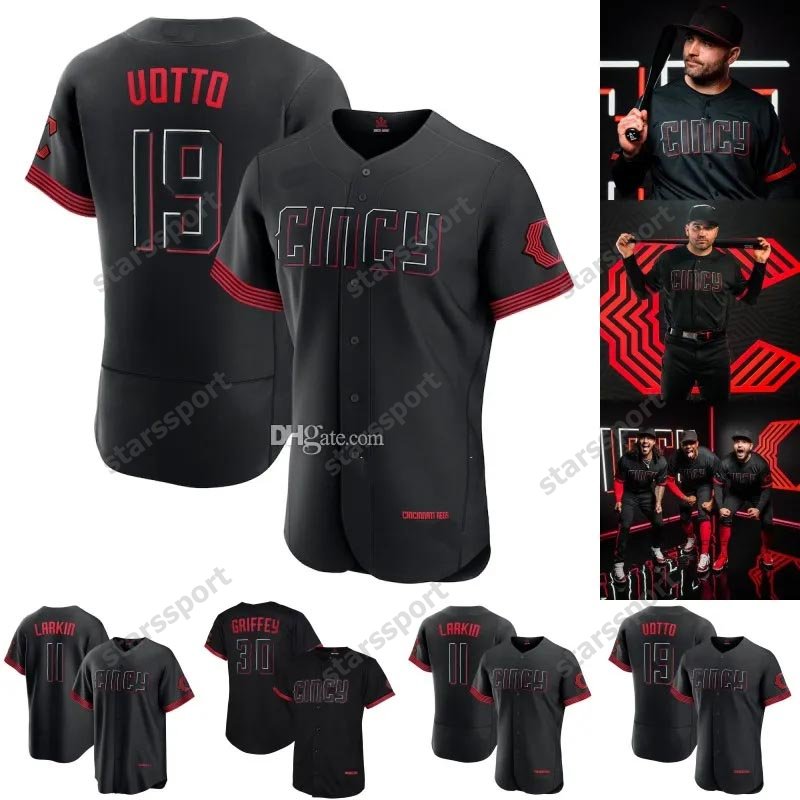 Black 2023 City Connect Jersey Reds Tyler Stephenson 19 Joey Votto 22 Luke Maile 14 Pete Rose 6 Jonathan India 21 Hunter Greene Fernando 11 Barry Larkin 30 Ken Griffey Jr., Colour 5
Black 2023 City Connect Jersey Reds Tyler Stephenson 19 Joey Votto 22 Luke Maile 14 Pete Rose 6 Jonathan India 21 Hunter Greene Fernando 11 Barry Larkin 30 Ken Griffey Jr., Colour 5