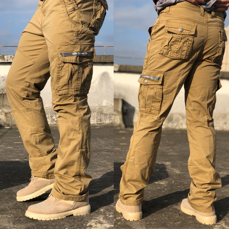 Men's Pants BAPAI Men's Fashion Work Pants Outdoor Wear-resistant Mountaineering Trousers Work Clothes Street Fashion Cargo Pants 230515